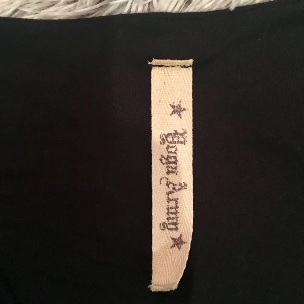 Yoga Army Minidress with Leather & Silver -Small - Picture 2 of 4